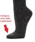 Preview: dünne, weiche Wollsocken mit 11% Alpaka-Wolle, 22% Viskose, gekettelt (ohne spürbare Naht), 1 Paar