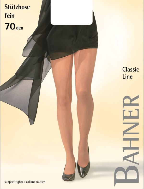 Bahner Stütz-Strumpfhose 70 den, "Classic Line", mit Komfortzwickel (15 mm HG), 1 Stück