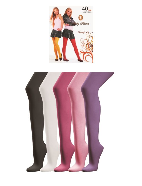 Teenager-Strumpfhose, 40den, Microfaser, 1 Stück